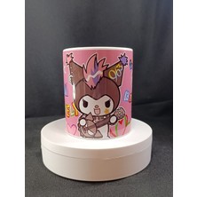 Kuromi Love Porselen Kupa Bardak