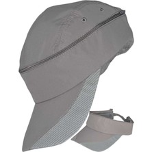 Uniquetrenders  Mikro Kumaş Fermuarlı Sporcu Koşu Tenis Şapkası Vizör Şapka