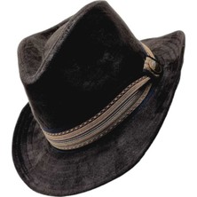 Uniquetrenders Unisex Nubuk Kovboy Fötr Şapka