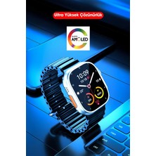 Howear S8 4g Lite Ultra Simkartlı Kameralı Android Akıllı Saat 49MM Smart Saat Çift Kordon Gri