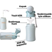 Urz Grup Dayanıklı Sağlıklı Pp Malzeme +2 Yaş Portatif Taşıma Ipli Erkek Çocuk Lazımlık Pisuvar Acil Tuvalet Işemek Şisesi Idrar Kutusu
