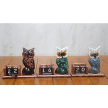 Ahşap Baykuş Takvim Büyük Boy