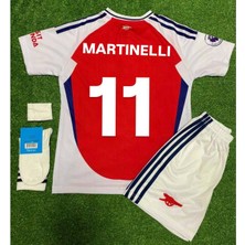 Arsenal 2024/25 Martinelli Iç Saha Çocuk Forması 4 Lü Set