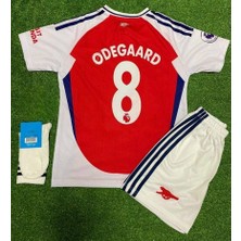 Arsenal 2024/25 Odegard Iç Saha Çocuk Forması 4 Lü Set