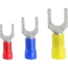 Izoleli Çatal Tip Pabuç 1,5-2,5 mm Civata Çapı 6,5 mm 50 Adet Paket