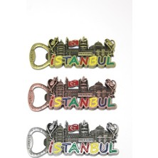 Kapamarka Metal Istanbul Temalı Yöresel Magnet Açacak Model 2