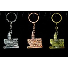 Kapamarka Metal Galata Kulesi Anahtarlık Model 4