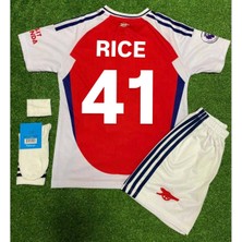 Arsenal 2024/25 Rıce Iç Saha Çocuk Forması 4 Lü Set