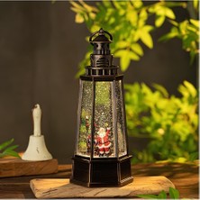 Kapamarka Yılbaşı Temalı Işıklı Müzikli Kar Küresi Model 5