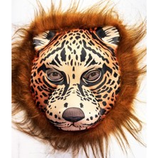 Kapamarka Kahverengi Saçlı Yeleli Aslan Maskesi Eva Mega Peluş 37 No