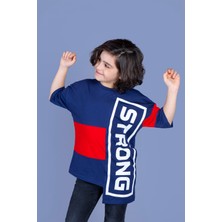 Toontoy Erkek Çocuk Garnili Strong Baskılı Tişört