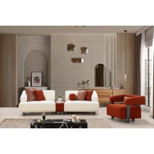 Dekorbizden Opera Sehpalı Üçlü Koltuk