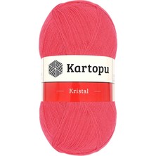 Kristal Çift Katlı El Örgü Lif Ipi Nar Çiçeği K812