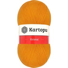 Kristal Çift Katlı El Örgü Lif Ipi Portakal K312