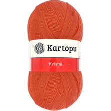 Kristal Çift Katlı El Örgü Lif Ipi Narenciye K1212