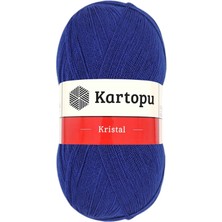 Kristal Çift Katlı El Örgü Lif Ipi Lacivert K627