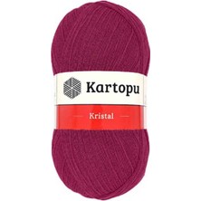 Kristal Çift Katlı El Örgü Lif Ipi Vişne K1794