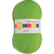 Kristal El Örgü Lif Ipi Açık Yeşil 98204