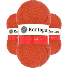 Kapamarka Kristal Çift Katlı El Örgü Lif Ipi Narenciye K1212 3 Ad.