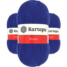 Kapamarka Kristal Çift Katlı El Örgü Lif Ipi Lacivert K627 3 Ad.