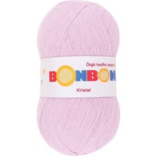 Kristal El Örgü Lif Ipi Açık Lila 98332