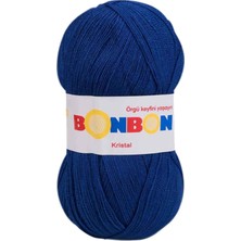 Kristal El Örgü Lif Ipi Mavi 98488