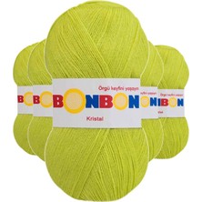 5 Adet Kristal El Örgü Lif Ipi Yeşil 98228