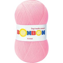 Kristal El Örgü Lif Ipi Şeker Pembe 98588