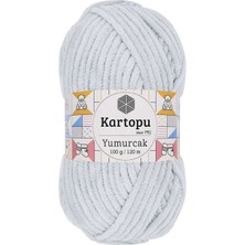 Yumurcak Kadife El Örgü Ipi Açık Gri K919