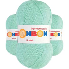 3 Adet Kristal El Örgü Lif Ipi Su Yeşili 98329