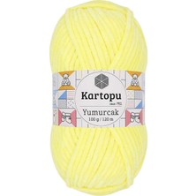 Yumurcak Kadife El Örgü Ipi Sarı K333