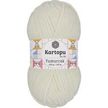 Yumurcak Kadife El Örgü Ipi Kırık Beyaz K011