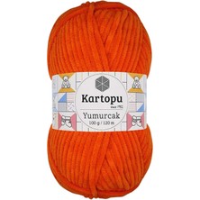 Yumurcak Kadife El Örgü Ipi Turuncu K205