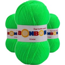 3 Adet Kristal El Örgü Lif Ipi Fıstık Yeşili 98395