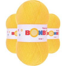 Kapamarka Kristal El Örgü Lif Ipi Sarı 98217 3 Ad.