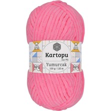 Yumurcak Kadife El Örgü Ipi Fosfor Pembe K773