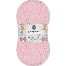 Yumurcak Kadife El Örgü Ipi Bebe Pembe K768