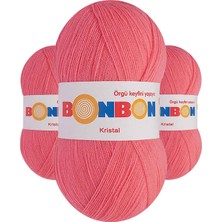 Kapamarka Kristal El Örgü Lif Ipi Pembe 98230 3 Ad.