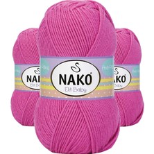 Kapamarka Elite Baby El Örgü Ipi Tüylenmeyen Bebek Yünü Çöl Gülü 5278 3 Ad.