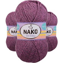 3 Adet Elite Baby El Örgü Ipi Tüylenmeyen Bebek Yünü Pembe Gri 21352