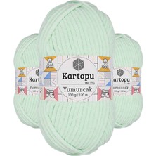 Kapamarka Yumurcak Kadife El Örgü Ipi Su Yeşili K560 3 Ad.