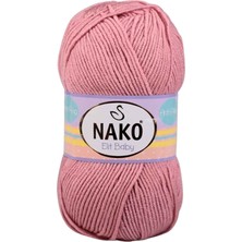 Elite Baby El Örgü Ipi Tüylenmeyen Bebek Yünü Gül Kurusu 10325