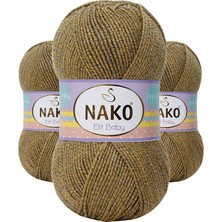 Kapamarka Elite Baby El Örgü Ipi Tüylenmeyen Bebek Yünü Sarı Gri 21354 3 Ad.