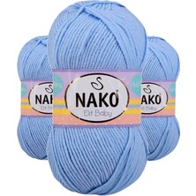 Kapamarka Elite Baby El Örgü Ipi Tüylenmeyen Bebek Yünü Mavi 10305 3 Ad.