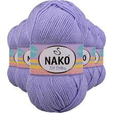 5 Adet Elite Baby El Örgü Ipi Tüylenmeyen Bebek Yünü Seher Yeli 10625