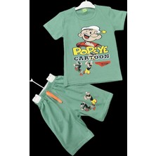 2025 Yaz Yeni Sezon Temel Reis 1 Takım 2 Parça Baskılı Penye  Alt Üst Takım