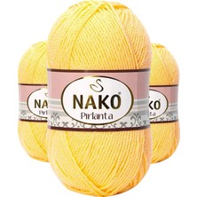 Kapamarka Pırlanta Amigurumi El Örgü Ipi Yünü Saman Sarı 215 3 Ad.