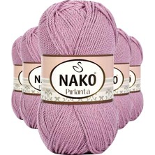5 Adet Pırlanta Amigurumi El Örgü Ipi Yünü Gül Kurusu 6732