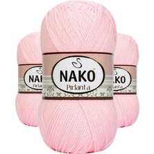 3 Adet Pırlanta Amigurumi El Örgü Ipi Yünü Sindirella Pembe 4531