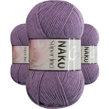 Kapamarka Süper Inci El Örgü Ipi Açık Mürdüm 6684 3 Ad. 100 Gr